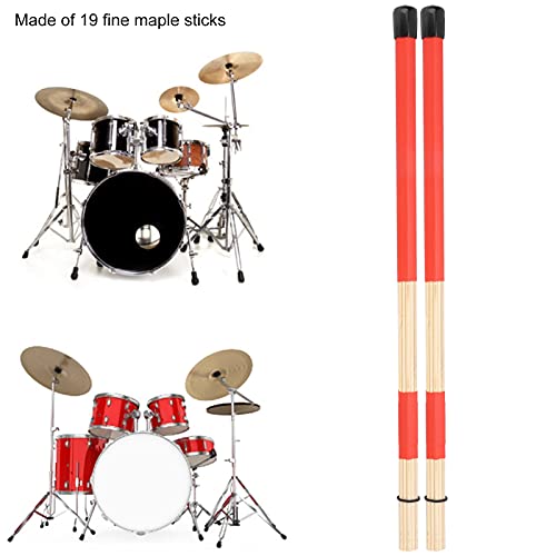 Set de baquetas de maple con cabeza de mazo de goma 19" miniatura 6