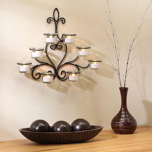 Hosley Honeycomb Wood Decor Bowl 14.3-Inch-Long Rustic Decorative Centerpiece for Dry Potpourri & Orbs, Elegant Home & Office Decor, Ideal Gift for Weddings, Spas & Reiki