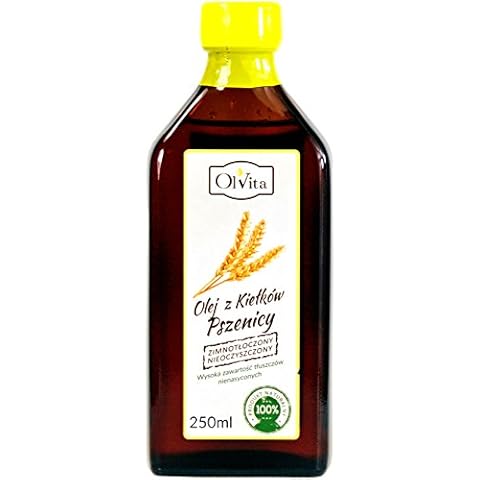 Wheat Germ Oil, cold-pressed and crude Ol’Vita, 100 ml and 250 ml (250 ml) Cover