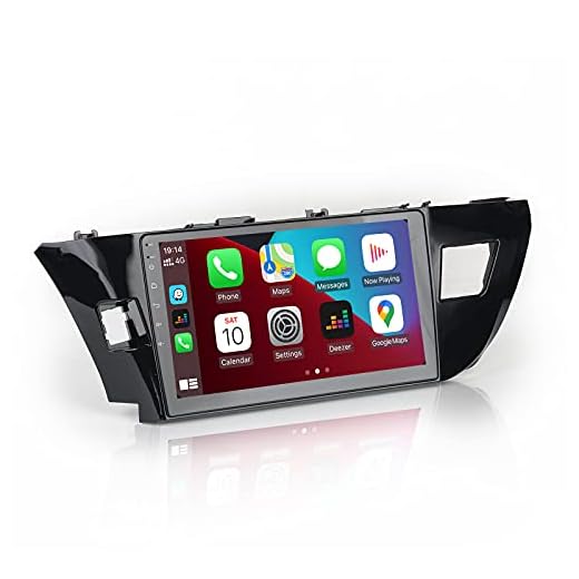 ViaBecs 10.2" Android 10.0 Touch Screen Car Stereo Apple Carplay for Toyota Corolla 2014-2016 Car Indash Radio Bluetooth 5.0 4GB/64GB 1280x720P IPS DSP Android Auto Multimedia Player On/Offline Map