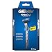 Produktbild Gillette Mach3 Turbo 3D Rasierer Herren mit verbesserten Feuchtigkeitsstreifen, Rasierer + 4 Rasierklingen