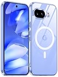 SPIDERCASE Magnetic for Google Pixel 9A Case, Military Grade Drop Protection Slim Crystal Clear Shockproof Anti-Fingerprint Phone Case, Phone Case for Pixel 9A, Clear