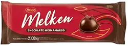Chocolate Meio Amargo em Barra 2,1Kg Melken Harald