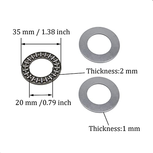 Zupayipa TUILIZHO1UC-2035 2 Sets Axk2035 Thrust Needle Roller Bearings thumb #1