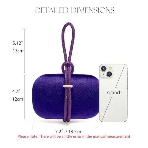 Image of CARIEDO Women's Rhinestones Evening Handbag Crystal Clutch Bridal Purse for Wedding Prom Night Out Party