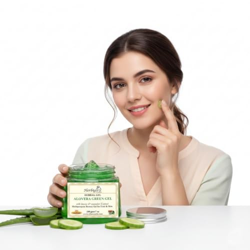 Image of Herbigiri Herbal Aloevera Gel (200g, Green)