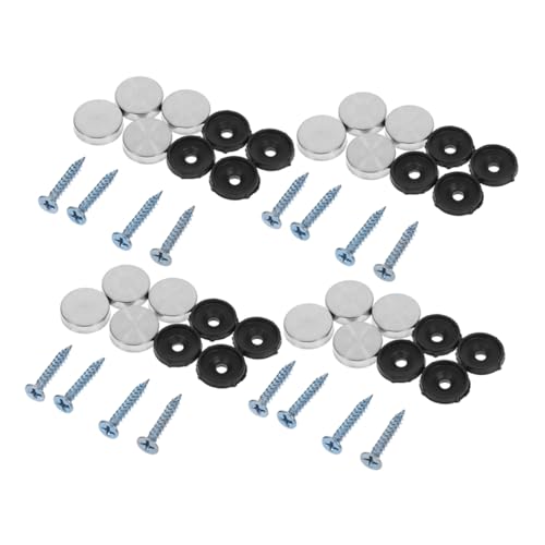 STOBAZA Mirror Decorative Cover Nails Stainless Steel Easy Install Hinge Caps for Advertising