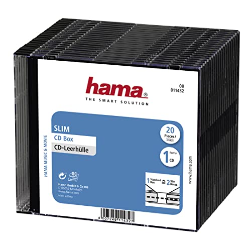 Hama 20 cajas de CD delgadas