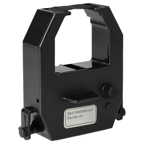 vhbw Ribbon Cartridge Compatible with Amano EX3000, EX5000, EX6000, EX6200, EX9200, EX9500, Pix 10, Pix 21, Pix 3000, Pix 3200 Dot Matrix, Receipt Printer - Black Ink Ribbon