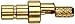 Pomona 72984 Brass Straight Crimp SMB Jack, 50 Ohms, RG174, RG174/U, RG188/U, and RG316/U Cable Type (Pack of 5)