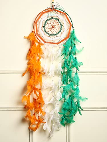 Image of Dream Catchers with Light Home Decor, Feather Wall Hangings for Kids Room, Bedroom, Livingroom, Balcony, Cafe Decorations, Gift Items, Multicolor 4