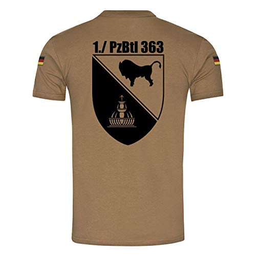T-shirt tropical vert Large du 363e bataillon de chars de la Bundeswehr - 2