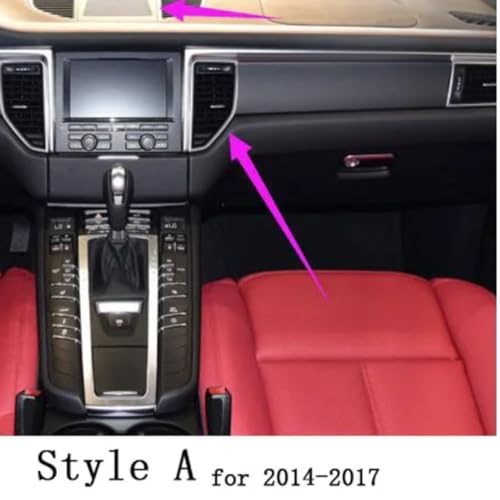 Autocollants poignée de porte panneau de commande Porsche Macan 2014-2018 3D