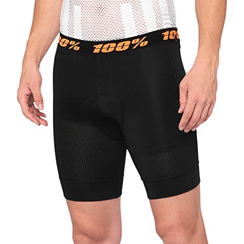 100% Crux Biking Liner Shorts - Liner & Base Layer Black