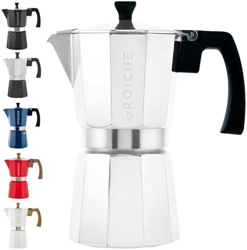 GROSCHE Milano Moka Pot | 9 Espresso Cup - 15.2 oz | Stovetop Esp...