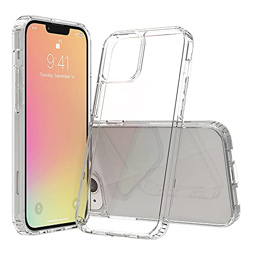CoverKingz Coque pour Apple iPhone 13 [6,1 Zoll] - Housse de téléphone Portable pour iPhone 13 - Slim Hybrid Case Cover Transparent Cover
