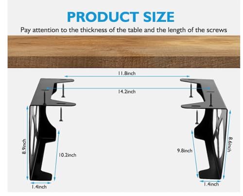 ZOAONWKS Suporte invisível embaixo da mesa para console PS5 embaixo da mesa suporte invisível