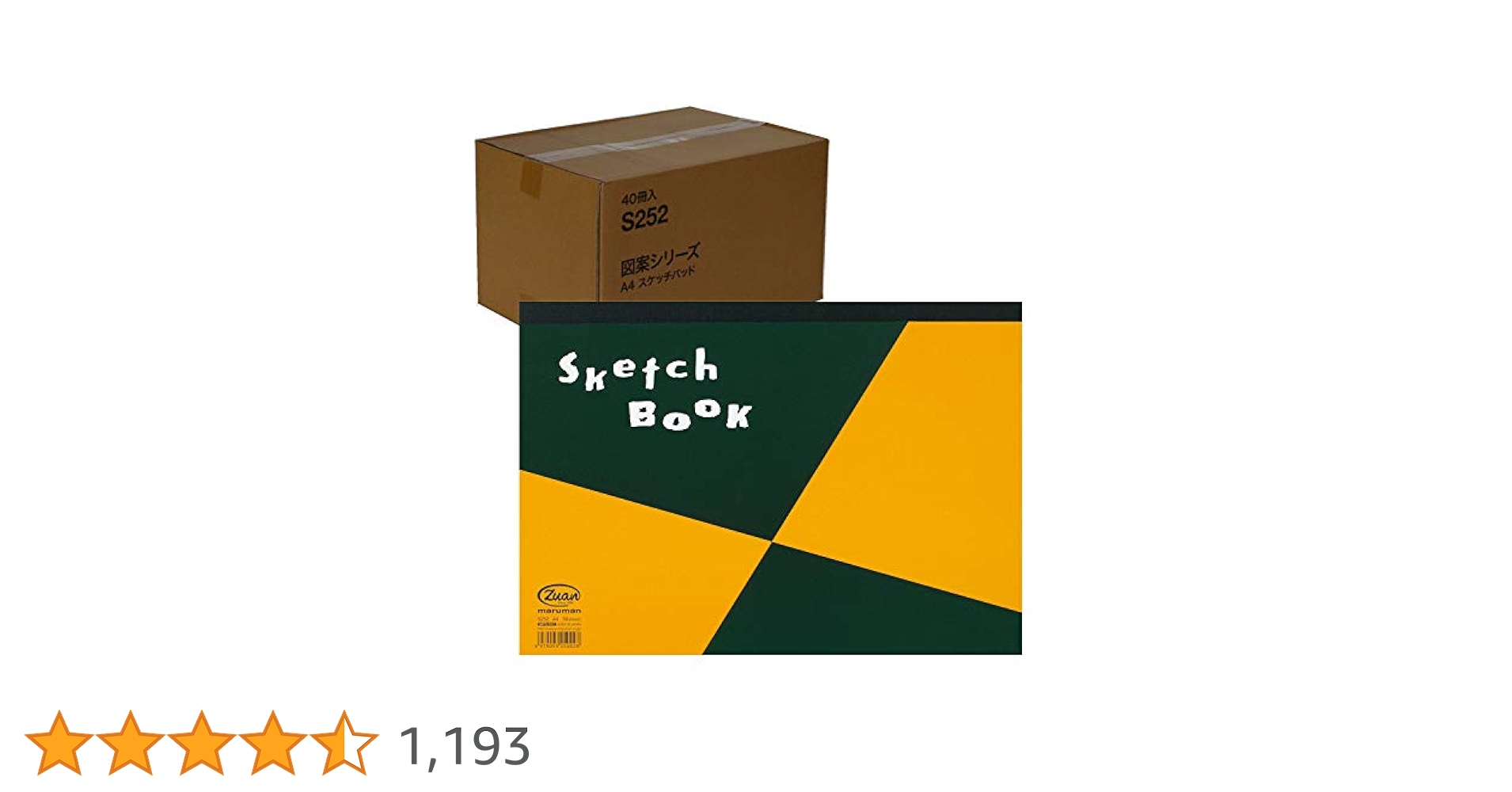 Amazon | マルマン スケッチブック A4 図案シリーズ 天のり製本