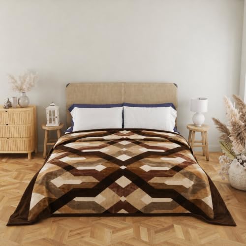 Image of Double Bed Blanket Kambal Heavy Blanket | Perfect for Winters | 220 CM X 275 CM | 3.0 Kg