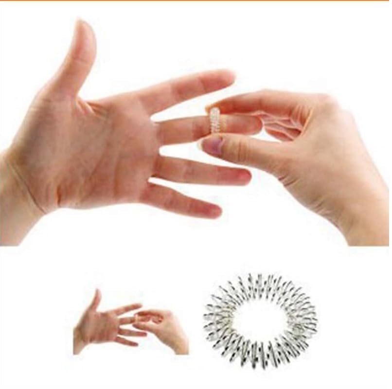Image of Acupressure Magnet Therapy Tools Combo Set with Byol Magnet, Chakra Magnet, 5 Star Magnet & Bar Magnet With Sujok Jimmy Key ring & 2 Paper Tape premium finger care thumb care Massager