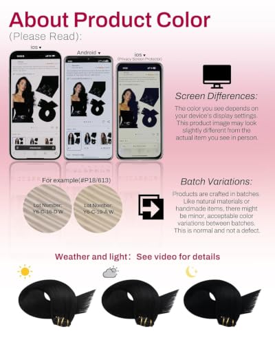 Image of Moresoo Natural Black Clip in Hair Extensions Seamless Blend 20 inch 120g