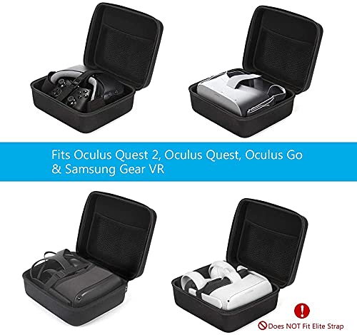 JSVER Doos voor Oculus Quest 2 / Oculus Quest/Oculus Go VR-headset Harde EVA-Opslag Beschermende Tas voor Samsung Gear… - Image 4