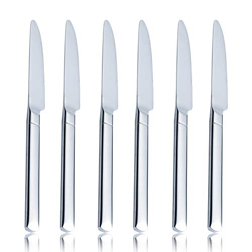 image for OMGard Premium Dinner Knife Set 6 Piece Carbon Stainless Steel 9-Inch 