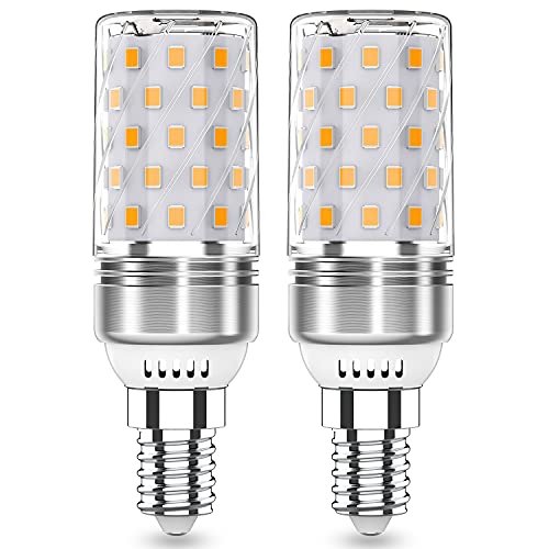 RuLEDne E14 LED-Lampen 5W Äquivalent 50W Halogenlampe, E14 Maisglühlampe Warmweiß 3000K, AC175-265V, keine flackernden LED-Glühbirnen, E14-Sockel, nicht dimmbar, 2er-Pack