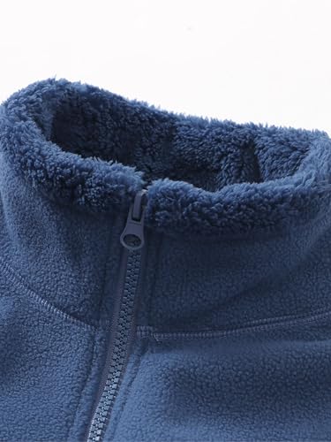 Children's fleece-lined thickened coat, parent-child style,warm and windproof, parent-child stand-collar cozy coat3