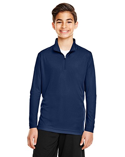 Youth Quarter-Zip Performance Sweatshirt by Team 365