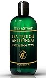 Antifungal Soap w/ Tea Tree Oil & Active Ingredient Proven Clinically Effective in Athletes Foot, Jock Itch & Ringworm Treatment. Helps Body Acne & Odor