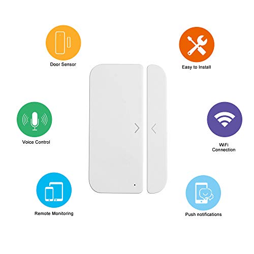 DECDEAL WiFi Porta Alarme Janela Sensor Detector Smart Home Security SmartLife App Control Compatibl