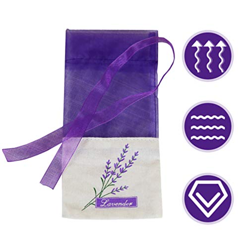 Luxshiny 12 sachets lavanda aroma algodón miniatura 6