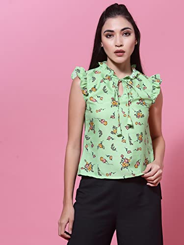 Image of OOMPH! Women's Crepe Floral Relaxed Fit Shirt