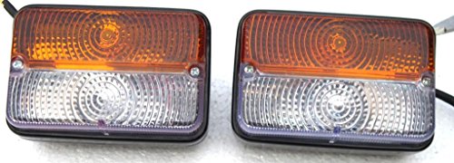 Bajato Massey Ferguson Indicator Blinker Front Side Indicator Light Lamp Assembly set Massey Ferguson Deutz Fahr Tractor 1673840M91 1673841M91 1678580M91 1678840M91 Tractor Lights