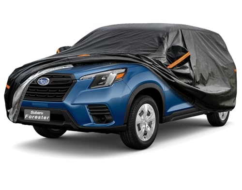 Image of GUNHYI 7 Layer SUV Car Cover Custom Fit Subaru Forester (1997-2015) Waterproof All Weather, Heavy Duty Outdoor Snow Sun Rain Uv Protection (Ships from US Warehouse, Delivery 3-8 Days)