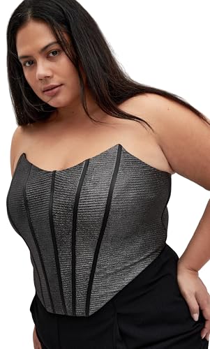 City Chic Women's Plus Size Corset - Amaya Shine, 12
