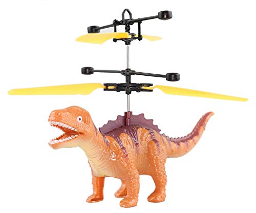 Preisvergleich Produktbild Fliegender Dinosaurier - Flugsaurier - Fiegender Drache (Braun) Rc Hubschrauber Neuheit 2019 Einfach zu Steuern per Handbewegung Ein super Geschenk für Dino Fans Mini Drohne