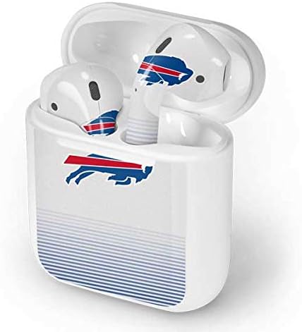 Skinit Decal Audio Skin Compatible with Apple AirPods - Officially Licensed NFL Buffalo Bills Breakaway Design image 4