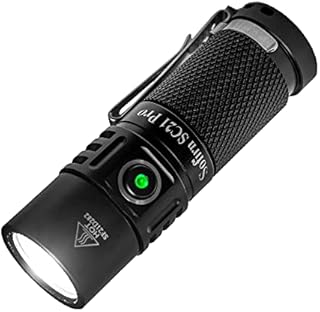 Sofirn SC21 Small Led Torch, Rechargeable Flashlight 1000 Lumen Super Bright EDC Troch 5000K LH351D LED with Magnetic Tailcap Keychain Flashlight for Walking The Dog Camping Fishing