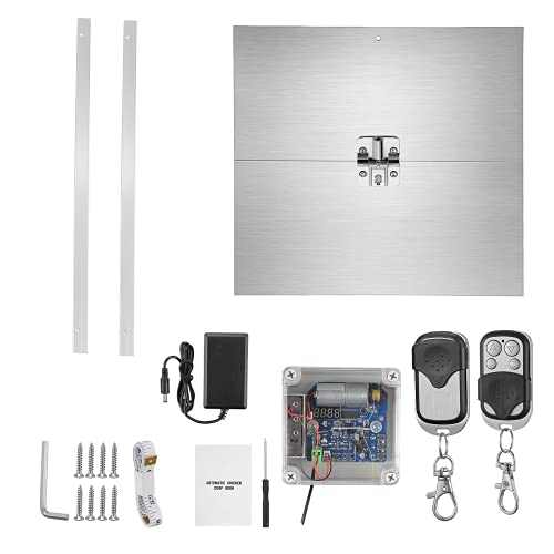 Crovida Hühnerstall, automatisch, 2-in-1, mit Timer, Hühnertür aus robustem Metall, mit Fernbedienung, 30 x 32 cm – Bild 3