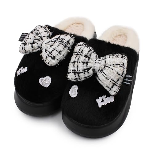 Image of VRITRAZ Women's Comfort Slip On Closed Toe Warm Winter with Cute Design print House Clog Indoor Slipper
