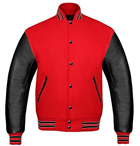 Brutul Bee Original Leather Varsity Letterman Jackets Wool