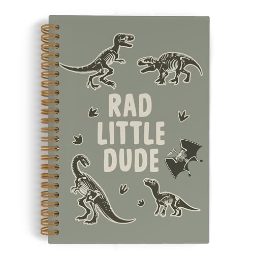 Carnet à spirales dinosaure gothique vert 14x21 cm pour l'école et le bureau