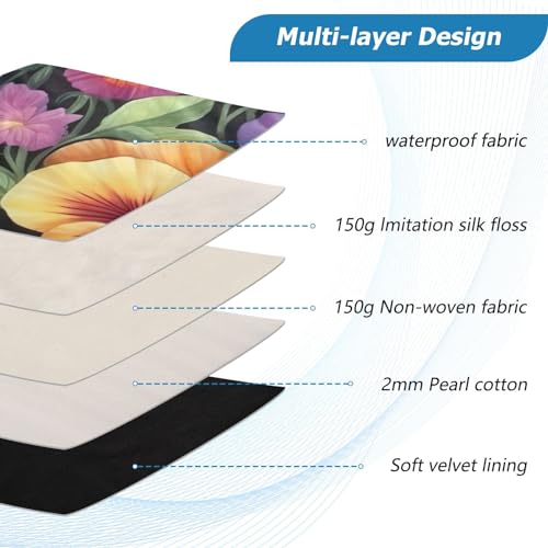 Funda para portátil 13-14 pulgadas con diseño acuarela miniatura 4