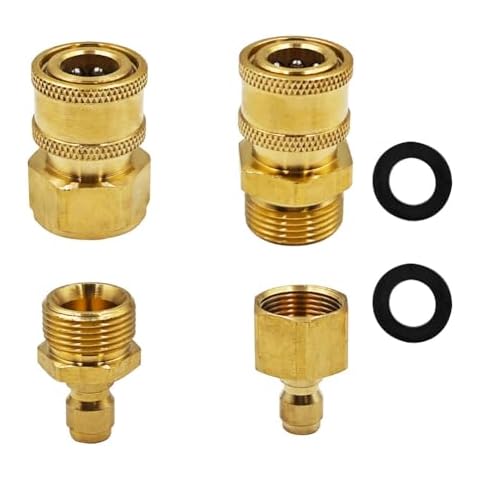 GZSYWZ 4pcs M22-14mm Pressure Washer Adapter Set Cover