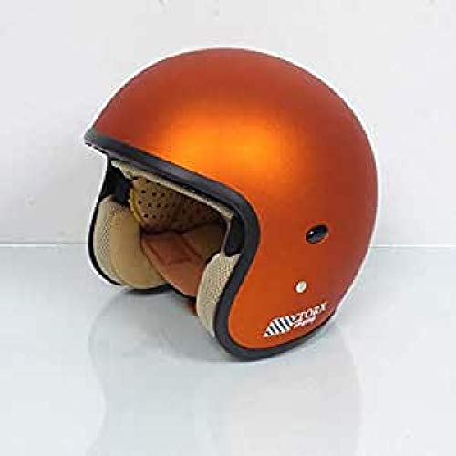 Casque Jet, Taille S, Orange Mat Cover
