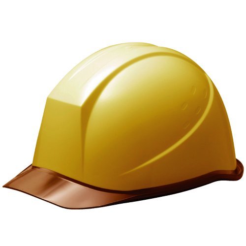 ミドリ安全 ヘルメット クリアバイザー SC11PCL RA KPなし イエロー/ブラウン