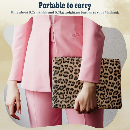 Funda MacBook Pro 16 A2141 de plástico rígido con estampado leopardo y Touch Bar 2