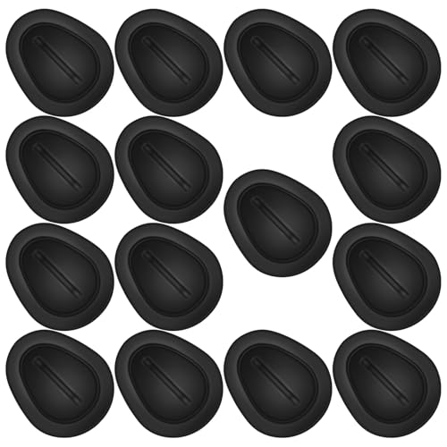 15 inserts de silicona para portavasos de auto negro miniatura 1